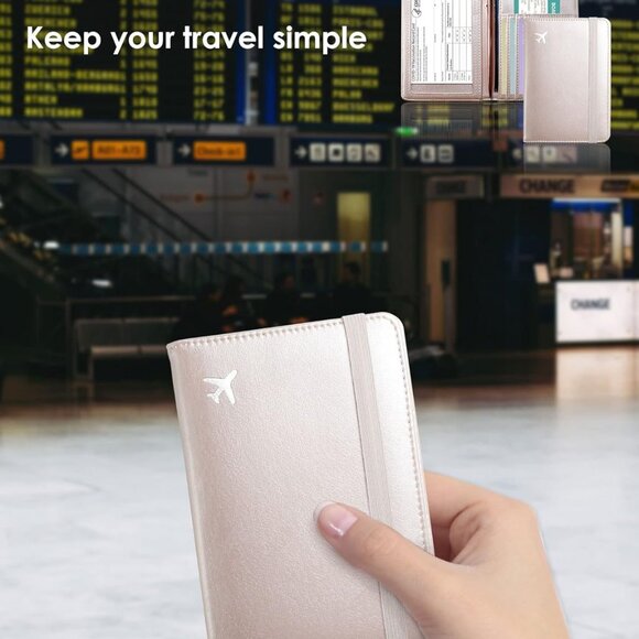 Passport and Vaccine Card Holder Combo Passport Holder Wallet With Vaccination C - Picture 9 of 9